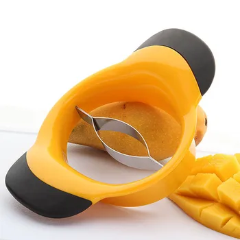 

new Stainless Steel Mango Cutter Fruit Slicer Non Slip Handles Vegetable Gadget Separation Kitchen Tool Accessories