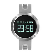 DM58 Silver Smart Watch Sleep Blood Pressure Monitor Pedometer Smart Bracelet IP68 Waterproof Sport Smartwatch for iOS Android