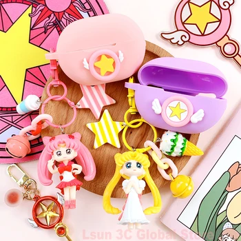 

Cute Girl Silicone Case for Huawei FreeBuds Pro Case Bluetooth Earphone Case Wireless Headset Protective Cover Headphone Box