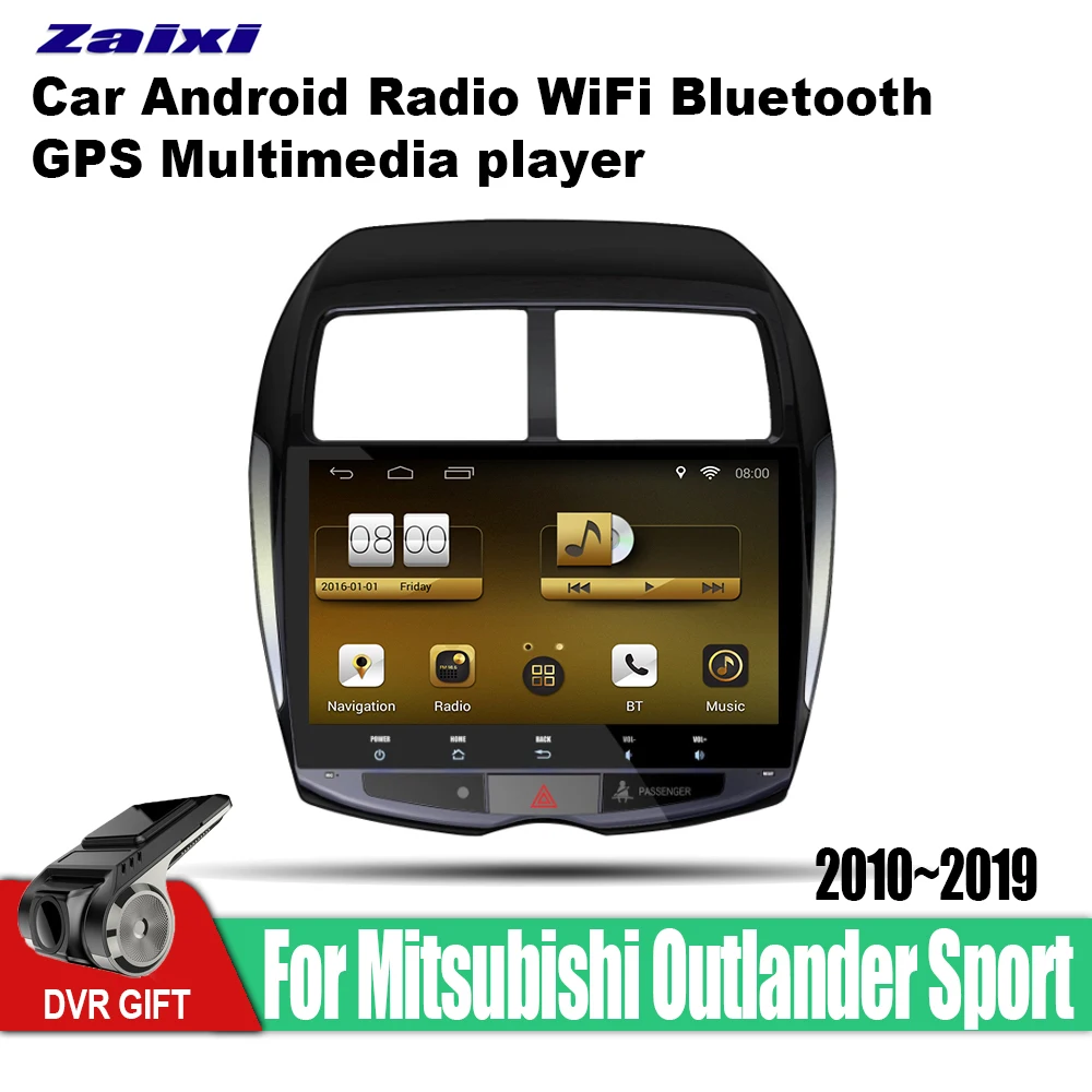

For Mitsubishi Outlander Sport 2010~2019 Accessories Car Android Multimedia DVD Player Radio HD Screen DSP Stereo GPS Navigation