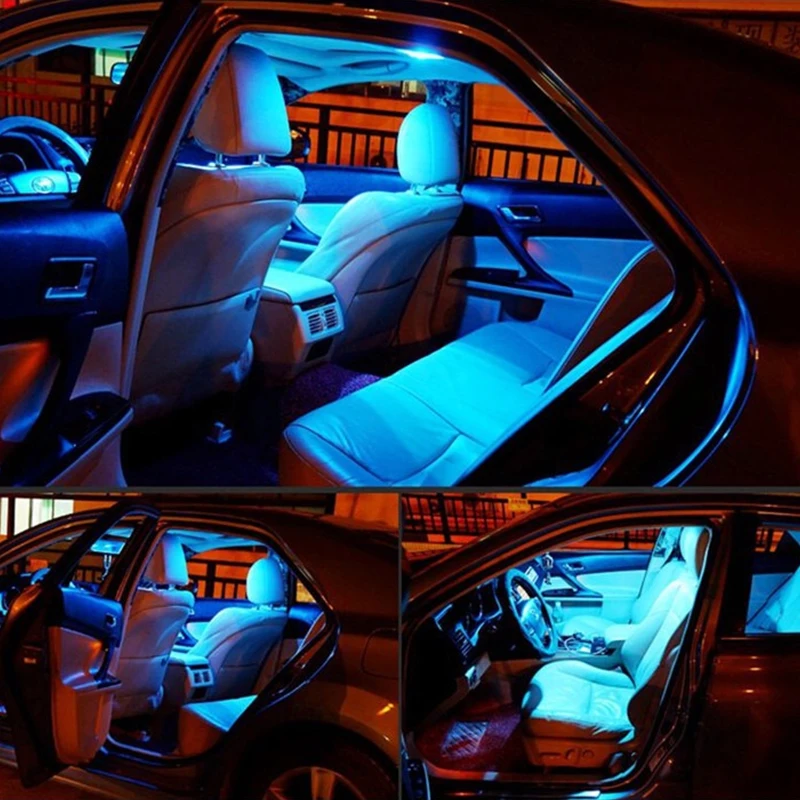 10 шт. T10 W5W белый Canbus Error Free автомобильный светодиодный лампы 168 194 оформления интерьера чтение светильник 4014 15 SMD не полярности 12V