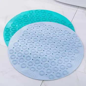 

55cm Round PVC Non-slip Silicone Bath Massage Cushion Wash For Lazy Brush Non-slip Dead Mat Skin Bathroom Dropship Clean Fe V8E5
