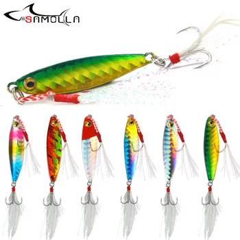 

Metal Jig Fishing Lures 2019 Weights 7-20g jigs Articulos De Pesca Fishing Accessorie Sisca Artificial Fish Lure Kit Bass Lure