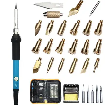 

Soldering Iron electric Tools Kit 60W pyrography wood Cautery soldering iron with regulator solder station kada rework station