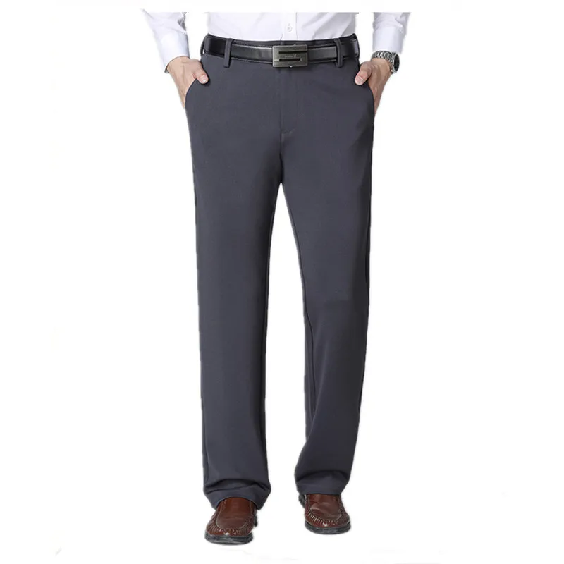 Men Pants Stretch Business Formal Work Trousers Plus Size 44 48 50 52