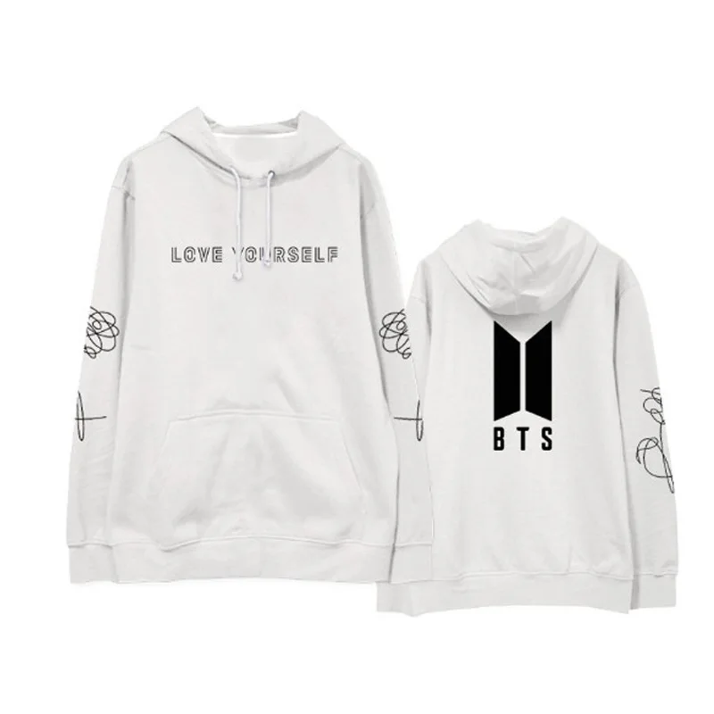 

BTS Bulletproof Boys Celebrity Style Related Products LOVE Yourself Hoodie Women's Loose-Fit Korean-style Spring And Autumn New