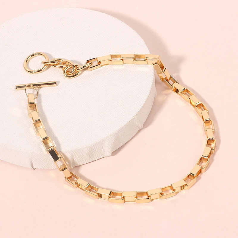 1PCS Geometric Circles Choker Women Boho Chain Statement Pendant Necklace Jewelry