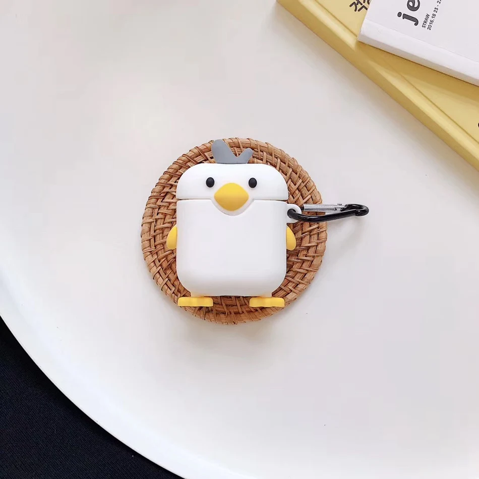 955 Чехол для Airpods с милым мультяшным рисунком, чехол для наушников s для Apple Airpods 2, фруктовый клубничный персик, чехол для наушников, наушники с кольцом - Цвет: 955