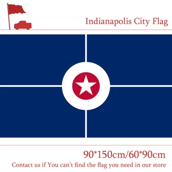 

10PCS Flag US Indianapolis City Flag Custom High-quality Banners for Home Decoration Polyester Polyester Fabrics Printed Flying