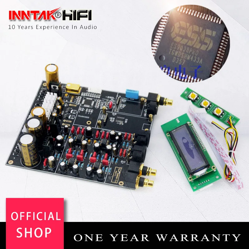Собранный HiFi ES9038PRO+ TCXO 0.1PPM 4 слоя ЦАП Декодер доска/лучше, чем ES9018 ES9028PRO ЦАП