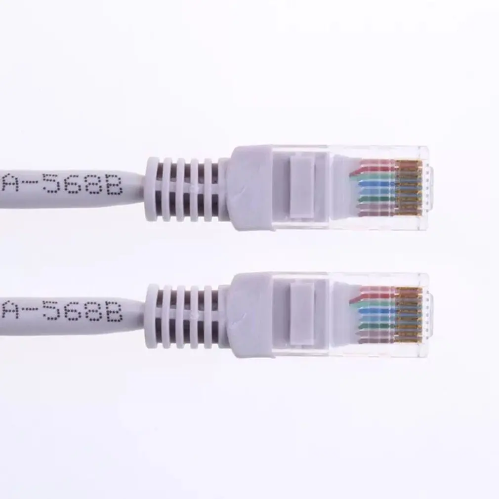 15MCat-6 Ethernet кабель плоский с кабельными зажимами Интернет сетевой кабель высокоскоростной LAN провод с Snagless Rj45 разъемы