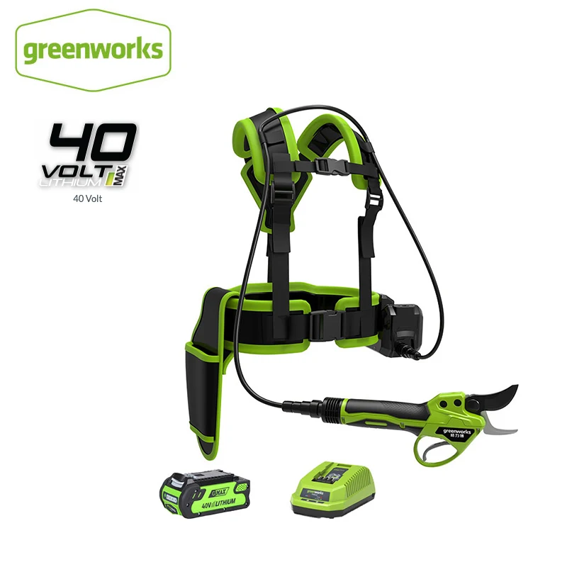 Беспроводные электрические секаторы GREENWORKS 40 в профессиональные ножницы для дома