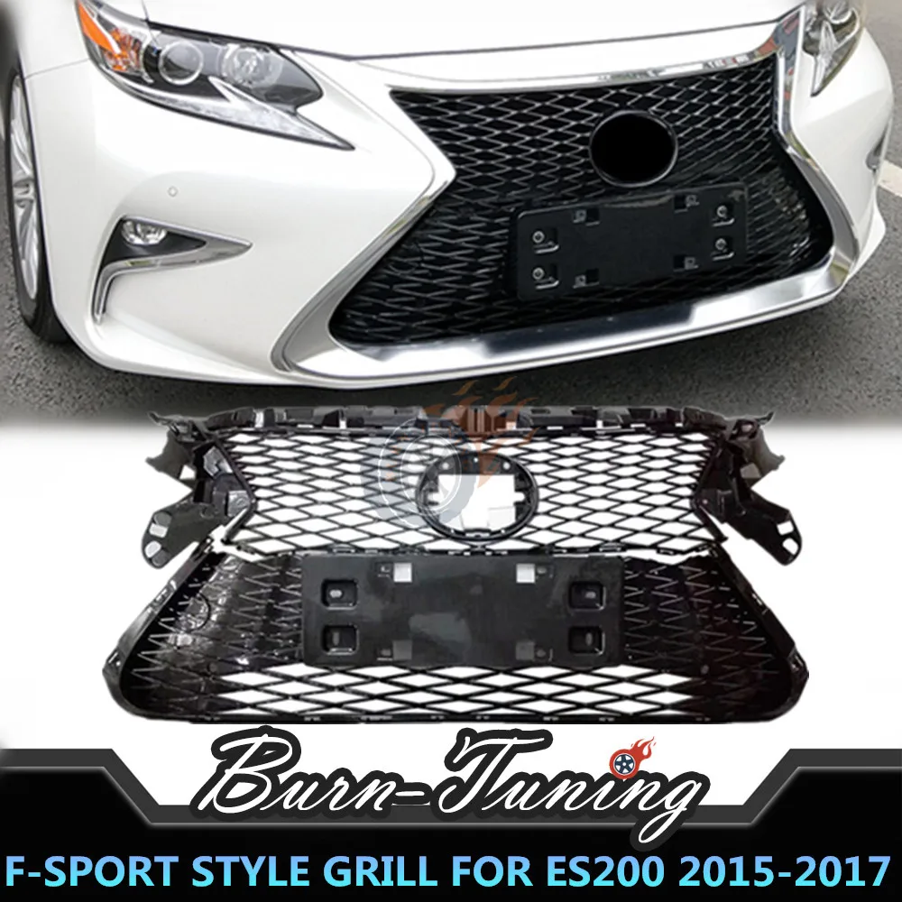 

F-Sport Style Honeycomb Mesh Grill For Lexus ES ES200 ES300h ES260 F Sport 2015-2017 ABS Racing Grille Car Styling Accessories