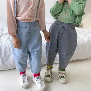 

2020 new arrival girls boys denim pants spring fashion kids jean pants 1-6t HJ547