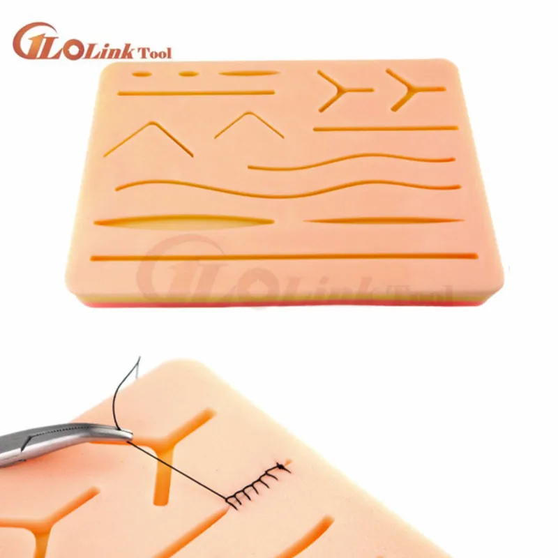 

Medical Suture Training Kit Human Traumatic Skin Model Suturing Practice Training Pad Set Doctor Nurse TraumaTeaching Resources