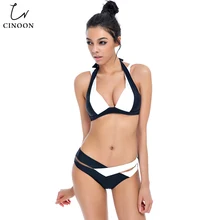 CINOON Bikini Set Push up 2019 Sexy Women Swimsuit Female Bandage Biquini Bathing suit Women Plus Size Color matchi Swimwear XXL CINOON Bikini Set Push up 2019 Sexy Women Swimsuit Female Bandage Biquini Bathing suit Women Plus Size Color matchi Swimwear XXL