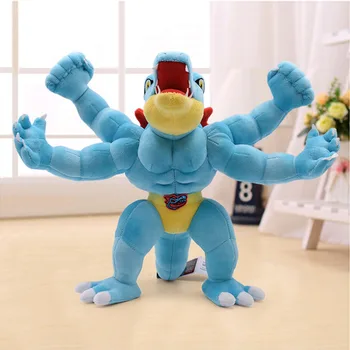 

40cm Feraligatr & Machamp Anime Plush Doll Stuffed Animal Toy For Children Christmas Best Gift Wholesale Price