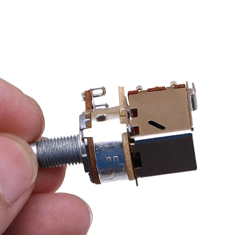 

B250K Potentiometer Push Pull Switch Splined DPDT Pot Shaft17mm Electric Guitar Tone Volume Parts