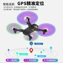 Drone circulaire à lumière Cool, double caméra aérienne 4K, longue autonomie de la batterie, avion télécommandé pliable, jouet quadcopter pour enfants