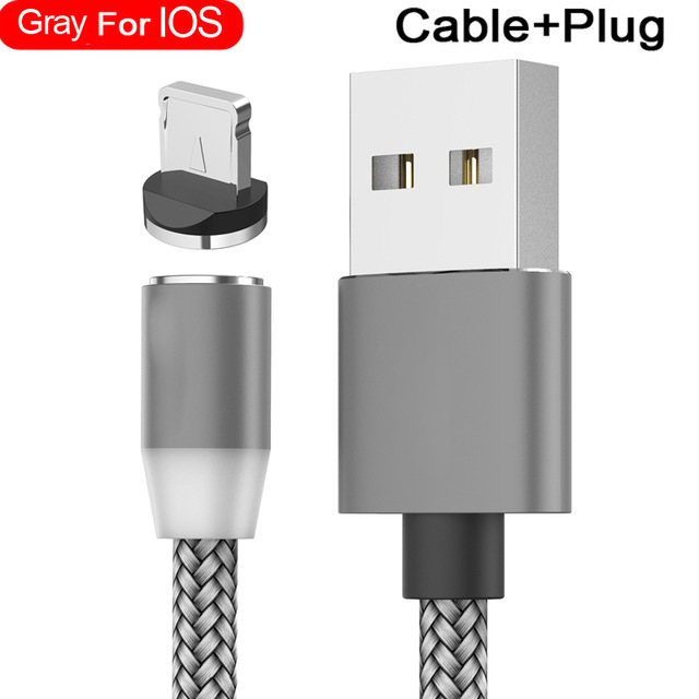 Magnetic Charging Cable 3M Micro USB Cable For Samsung Android Mobile Phone Type-C Charging For iPhone Micro USB Cable