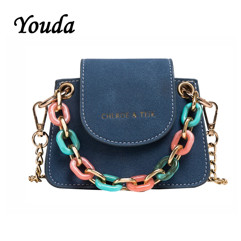 

Youda 2019 Summer New Fashion Original Retro Shoulder Bag Chain Strap Classic Sweet Handbag Literary Solid Color Crossbody Tote