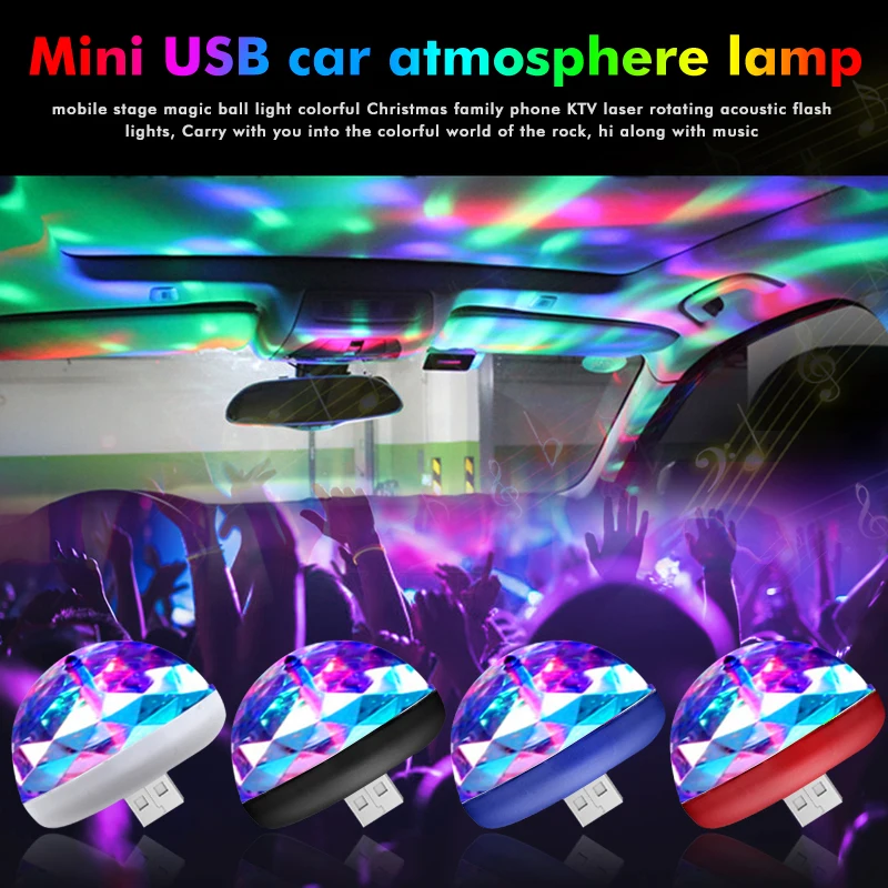 USB мини светодиодный RGB светильник для телефона вечеринки клуба освещение