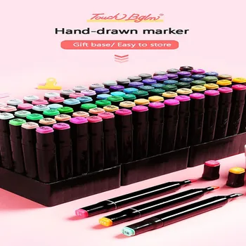 

Authentic marker set for students with 1687color of hand-painted animation painting oil two-headed water