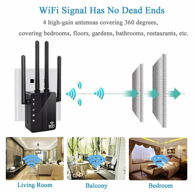 Профессиональный 1200 м двухчастотный маршрутизатор беспроводной Wifi диапазон расширитель сигнала Реле усилителя/AP два режима работы