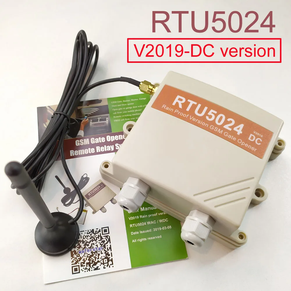 V2019 AC/DC9 36V Power input Rain proof version RTU5024 GSM Gate Door