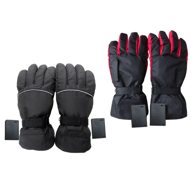 

Men Women Electric Heated Gloves Battery Powered Waterproof Thermal Motorcycle Snow Ski Riding Sport Mitterns Winter Warmer