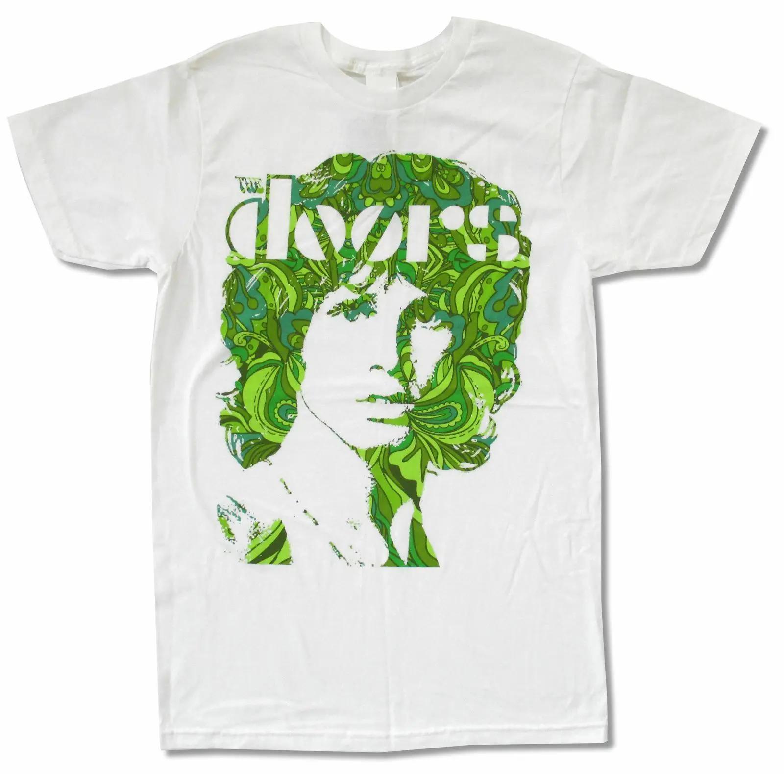 Doors психоделическая белая футболка новая официальная музыкальная группа Jim Morrison |