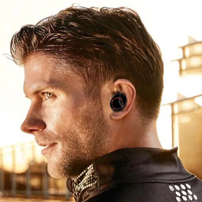 Водонепроницаемые Bluetooth 5,0 наушники-вкладыши стерео беспроводные наушники с зарядкой Pod для спорта AS99