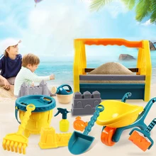 Jouets de plage pour enfants, Kit de sable pour bébé, ensemble de jouets pour filles, moules de sable souples, outil, jeux d'eau d'été, cadeaux 
