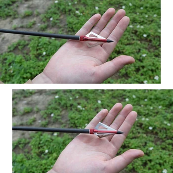 

12X 100 Grain Broadheads 3 Blade Crossbow Point Tips for Arrows Bolts Archery Bow Outdoor Free Shipping Hunting Sport