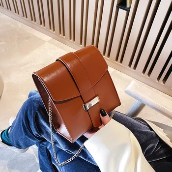 

Mini bag female 2020 new fashion messenger bag Hong Kong style retro casual texture shoulder small square bag