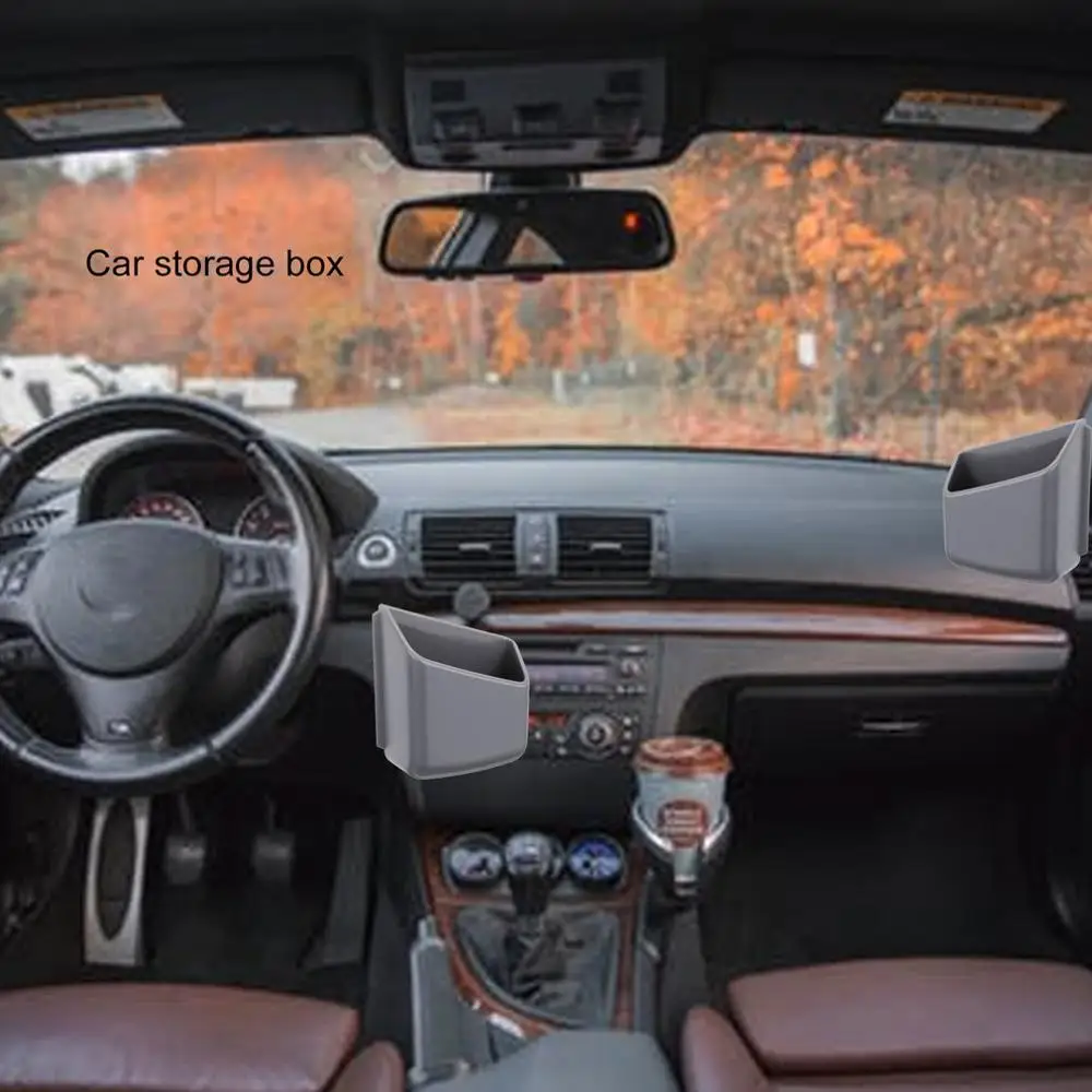 Креативная компактная Автомобильная многофункциональная автомобильная коробка для хранения очков, коробка для хранения мобильного телефона, автомобильные принадлежности, 2 шт