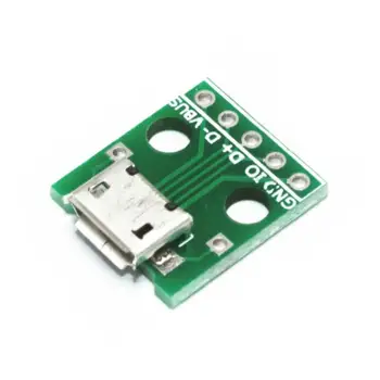 

5pcs MICRO USB to DIP / Female Type B / Mike 5p / SMD to DIP / Adapter Board / Welded / Female