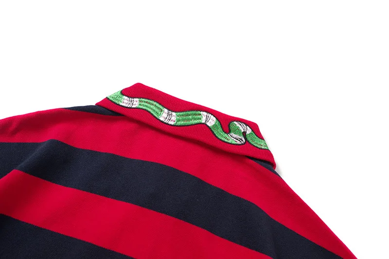 High New Novelty 2020 Men Punk Embroidered bee Snake Fashion Polo Shirts Shirt Hip Hop Skateboard Cotton Polo Top Tee #a2 33 H88f2dba307a04432840d652b46b1f8d1w