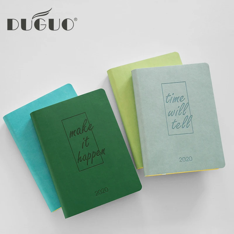 DUGUO Cute Stationery Just For You Schedule Book Efficiency Manual Handbook Schedule Business Journal kawaii Supplies