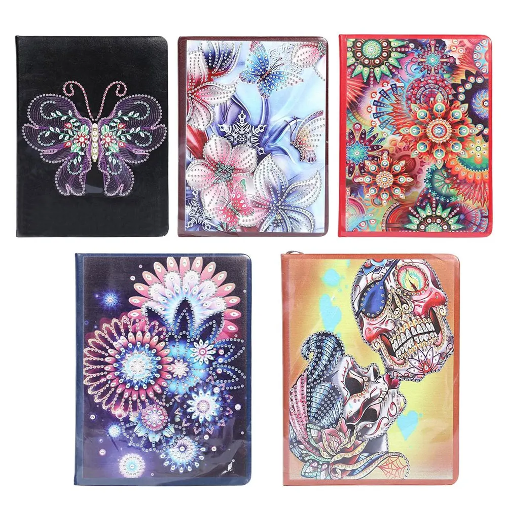 

DIY Mandala Special Shaped Diamond Painting 100 Pages Notebook Sketchbook Diary Book Diamond Embroidery Cross Stitch Craft Gifts