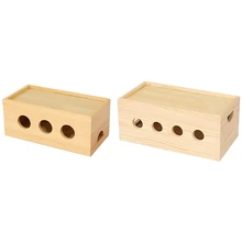 Chunse tel saklama kutusu katı ahşap USB Hub ve Mor güç kablosu bitirme kutusu fiş hattı kutusu soketi fiş kutusu kablo depolama
