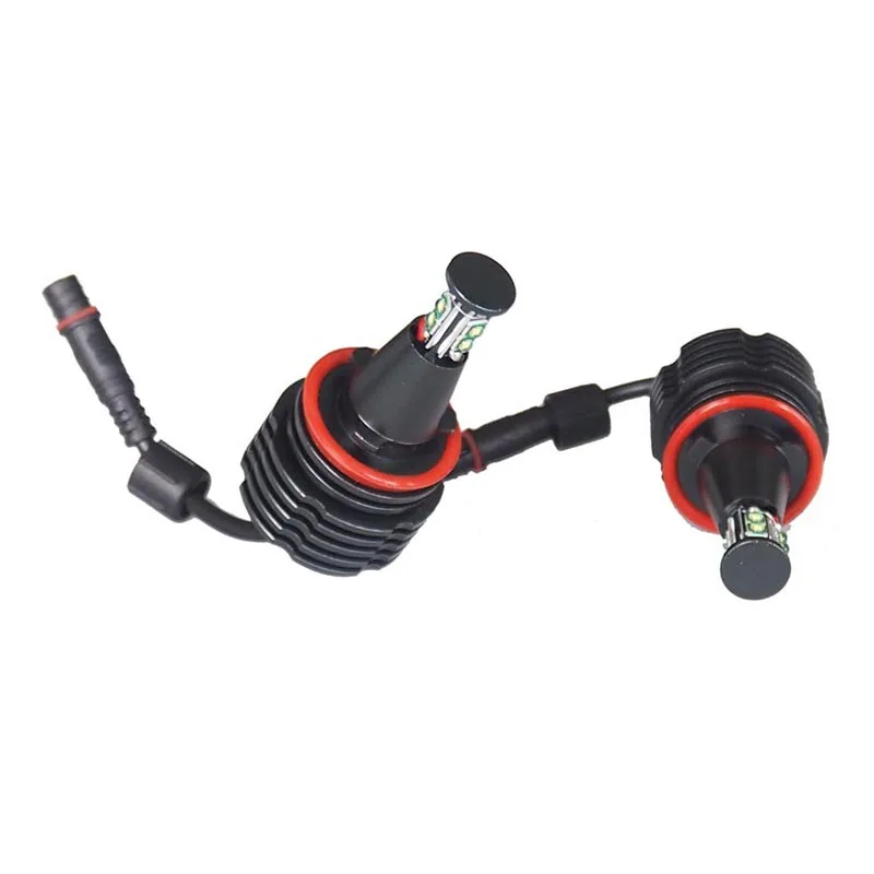 2Pcs Car Led 80W H8 6000K 3500lm Angel Eye Fog Lamp For B MW E90 E92 E82 E60 E70 X5 E71 X6