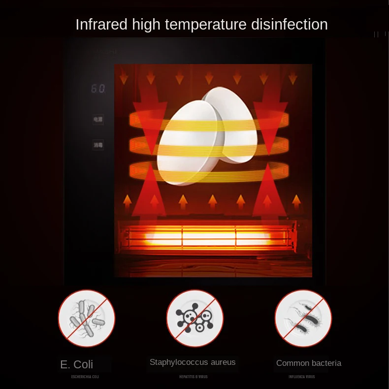 3 шестерни ЖК-дезинфекционный шкаф вертикальный высокотемпературный инфракрасный стерилизатор дезинфекция маленькая посуда электронная сушилка для посуды