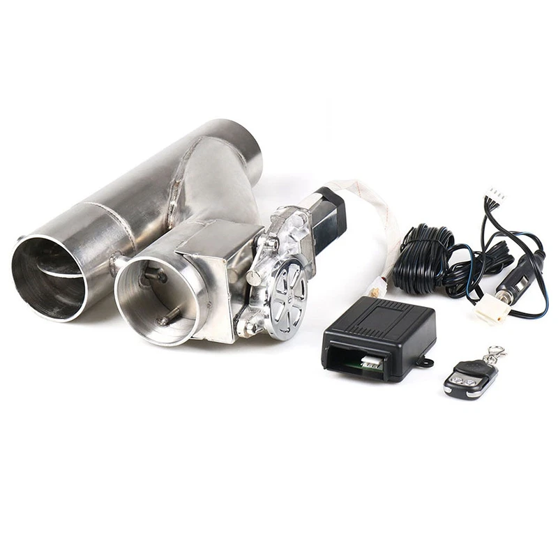 

2.5 inch Electric Exhaust Dump Cutout E-Cut Out Bypass/Switch Dual-Valve System TK-CUT007Y