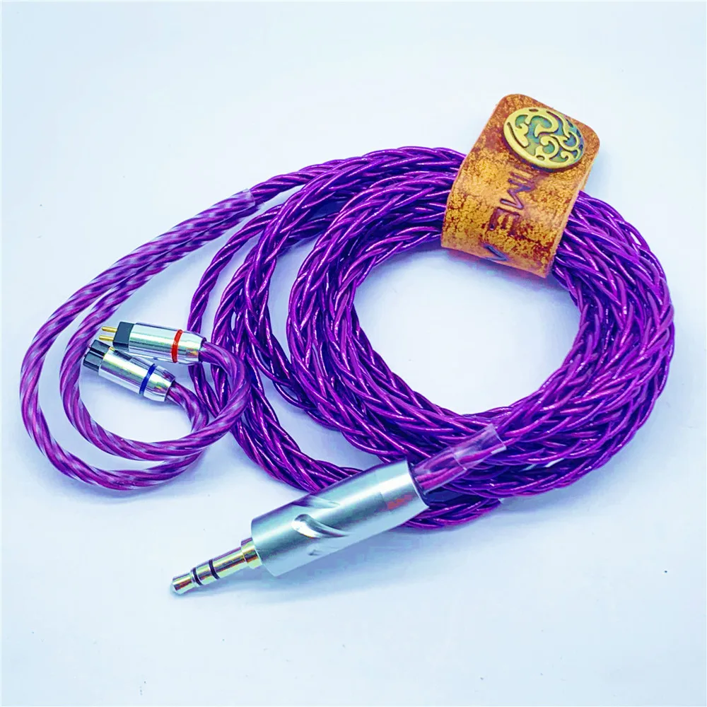 

diy earphone upgrade cable purple color 0.78MM mmcx 1.6meter