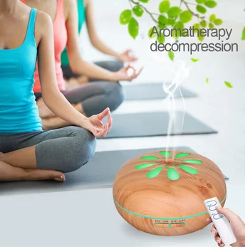 

aroma diffuser Air Humidifier Essential Oil light wood Lamp Electric Mist Maker for Home Aromatherapy