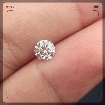 

6mm IJ Color Diamond 0.8ct Carat Perfect Round Cut Loose Moissanite Stone Wedding Diamond Ring Material for Women