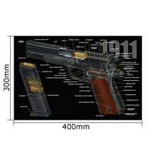Резиновый коврик для чистки ружья Тактический аксессуар Beretta PX4 коврик для мыши Gen5 Glock 1911 P320 коврик для мыши AR15 AK47