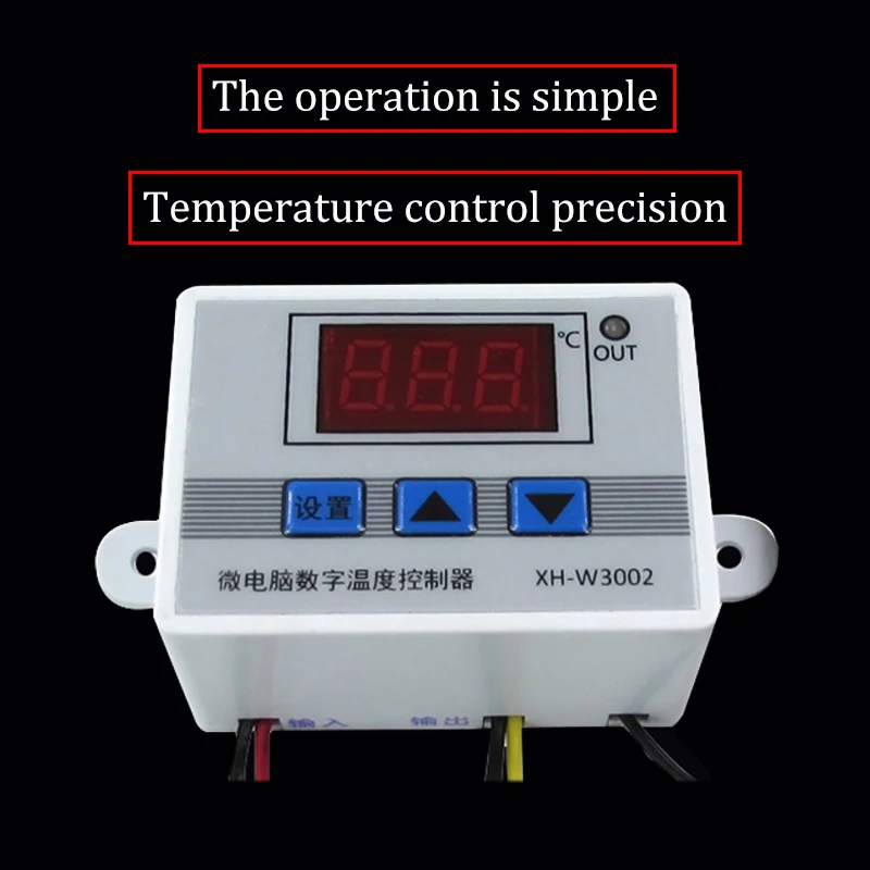 Pymeter XH-W3002 микрокомпьютер цифровой регулятор температуры интеллектуальный регулятор температуры цифровой дисплей Электронный темп