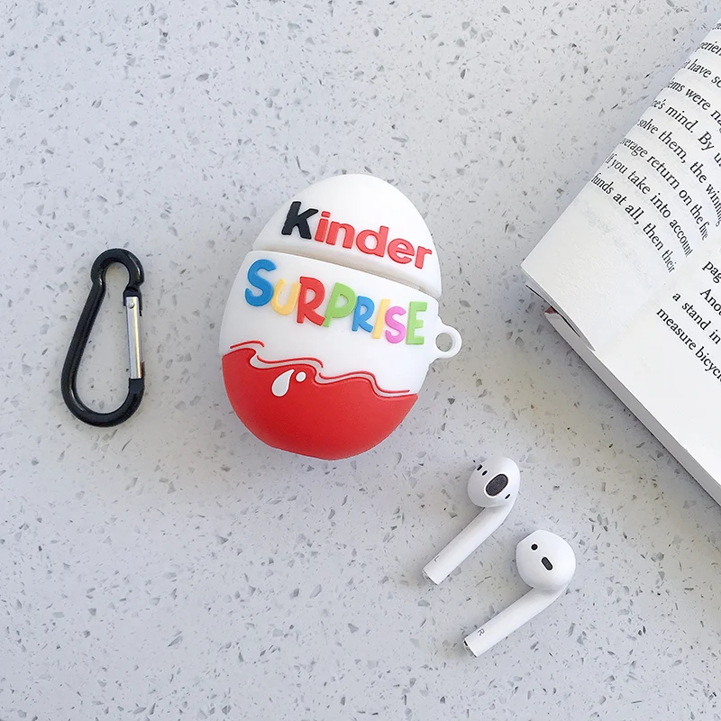 Для AirPods Apple чехол 3D милый аниме мультфильм мягкий для наушников Airpods 1 2